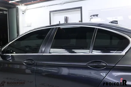 부천썬팅 잘하는곳은 이곳입니다 BMW F10 5시리즈 블락포디 블랙크롬 재시공 후기 / 부천 원미구 상동