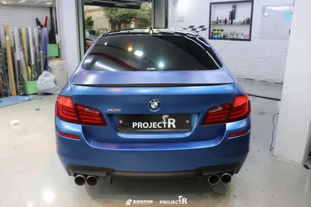 부천랩핑전문점 bmw520d 에이버리 사틴다크블루 전체랩핑 후기 / 부천 원미구 상동