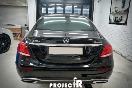 벤츠 E클래스 E220d 열차단 썬팅, 글라스틴트 선셋 윈도 틴팅 재시공기 by 부천썬팅 프로젝트알 / 부천 원미구 상동