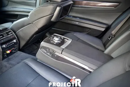BMW 7시리즈 740Li 유광 화이트펄 전체 랩핑, 실내 유광 카본 자동차 래핑 by 프로젝트알 / 부천 원미구 상동