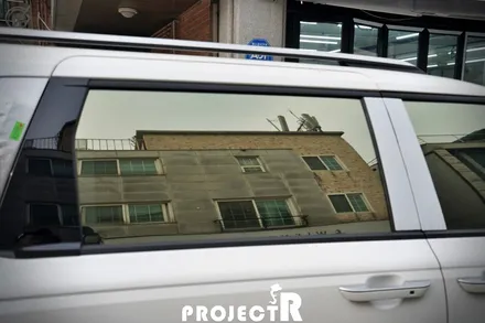 부천 프로젝트알 카니발 KA4 신차패키지 열차단 썬팅, 블락포디 샴페인골드 윈도틴팅 시공기 / 부천 원미구 상동