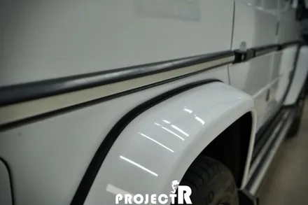 벤츠 지바겐 전체 랩핑, G63 AMG 에이버리 유광 화이트 자동차 래핑 by 부천랩핑 전문 프로젝트알 / 부천 원미구 상동