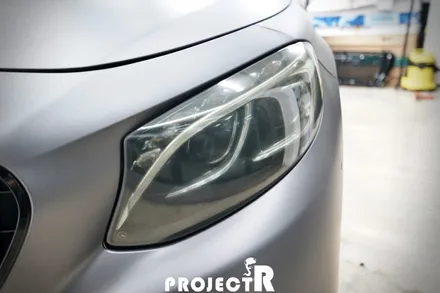 벤츠 S63 AMG 쿠페 전체 랩핑, 에이버리 슈프림 무광 건메탈 메탈릭 by 부천 자동차 래핑 프로젝트알 / 부천 원미구 상동