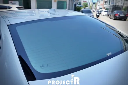 BMW 5시리즈 열차단 썬팅, 520d 글라스틴트 선셋 윈도 틴팅 재작업, 부천썬팅 프로젝트알 / 부천 원미구 상동