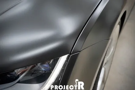 아우디 RS7 전체 랩핑, 에이버리 사틴블랙 자동차 래핑, 부천 상동 프로젝트알 / 부천 원미구 상동