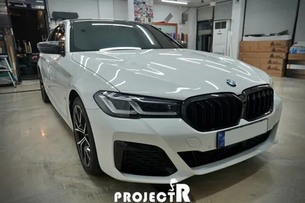 BMW 5시리즈 루프스킨, 530e 유광 블랙 부분 포인트 랩핑, 부천 상동 프로젝트알 / 부천 원미구 상동