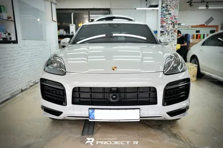 포르쉐 카이엔 울트라핏 PPF 생활보호 패키지, 헤드라이트 사이드미러 PPF 시공, 부천 프로젝트알 / 부천 원미구 상동