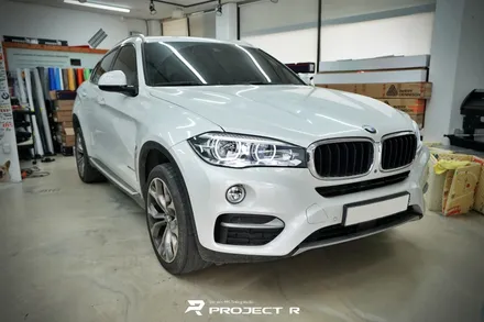 BMW X6 윈도우 몰딩 크롬죽이기, 유광블랙 부분 포인트 랩핑 시공 / 부천 프로젝트알 / 부천 원미구 상동