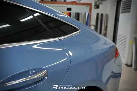 벤츠 AMG GT43 전체 랩핑, 비닐프로그 고광택 차이나블루, 부천랩핑 프로젝트알 / 부천 원미구 상동