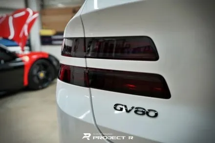 제네시스 GV80 크롬죽이기, 그릴도색 라이트필름 루프스킨 블랙PPF 시공, 프로젝트R / 부천 원미구 상동