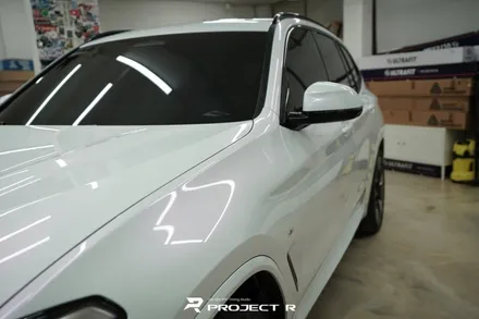 BMW iX3 전체 랩핑 비닐프로그 고광택 글로시 화이트 퍼플 시공 / 프로젝트알 / 부천 원미구 상동