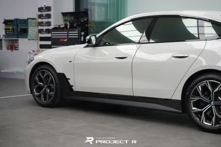 BMW i4 사이드스텝 3M 카본 부분 포인트 랩핑, 부천 프로젝트R / 부천 원미구 상동