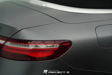 벤츠 E클래스 E450 카브리올레 전체 랩핑, 3M 사틴 다크그레이 시공, 부천 프로젝트알 / 부천 원미구 상동