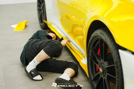 포르쉐 992 비닐프로그 레이싱 옐로우 전체 랩핑(911 카레라4 GTS), 부천 포르쉐 랩핑 전문 프로젝트알 / 부천 원미구 상동