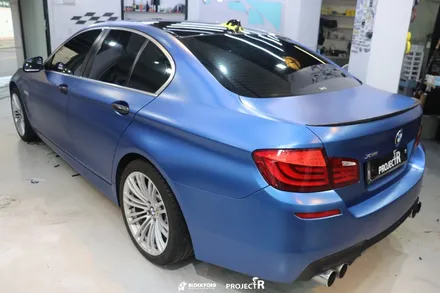 부천랩핑전문점 bmw520d 에이버리 사틴다크블루 전체랩핑 후기 / 부천 원미구 상동