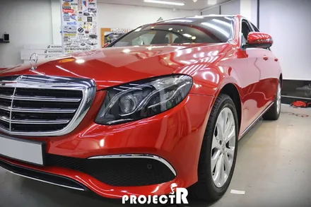 벤츠 E클래스 E220d 익스클루시브 3M 드래곤파이어 레드 전체 풀 랩핑 시공 후기 by 부천 프로젝트R / 부천 원미구 상동
