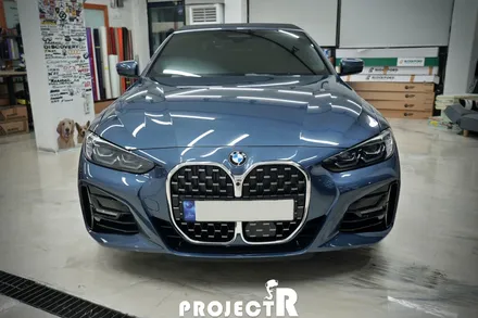 BMW 4시리즈 420i 컨버터블 글라스틴트 선셋 열차단 썬팅(윈도틴팅), 소프트탑 발수코팅, 생활보호 PPF by 부천 프로젝트R / 부천 원미구 상동