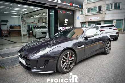 재규어 F타입 블락포디 열차단 썬팅 샴페인골드 프리미엄 윈도 틴팅 재시공기, 부천상동 썬팅 프로젝트알 / 부천 원미구 상동