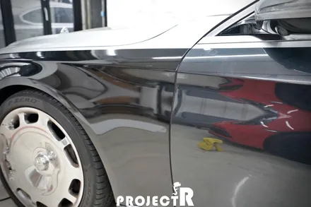 벤츠 S클래스 듀오톤 자동차 래핑, 마이바흐 S650 에이버리 유광 실버 투톤 부분 랩핑 by 프로젝트알 / 부천 원미구 상동