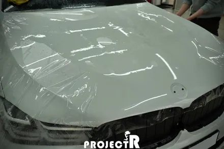 BMW 5시리즈 5GT 그릴 포인트 랩핑 크롬 죽이기 및 본넷 헤드라이트 PPF 보호필름 시공기 by 프로젝트알 / 부천 원미구 상동