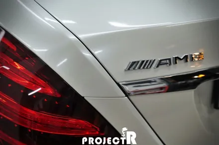 벤츠 S63 AMG 전체랩핑, 에이버리 유광 화이트펄 자동차 래핑 by 부천 상동 프로젝트알 / 부천 원미구 상동