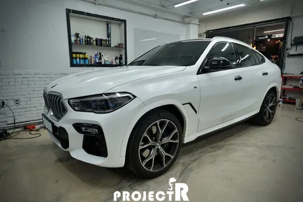 BMW X6 리어 디퓨저 부분 랩핑, 3M 유광 카본 포인트 래핑 by 부천 상동 프로젝트알 / 부천 원미구 상동