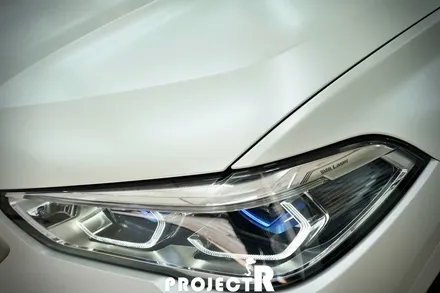 BMW X6 에이버리 사틴 화이트펄 전체 랩핑, 크롬죽이기 / 부천랩핑 프로젝트알 / 부천 원미구 상동