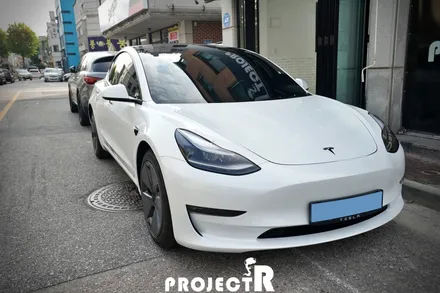 테슬라 모델3 신차 윈도 틴팅, 글라스틴트 로데 열차단 썬팅 시공 by 부천 프로젝트알 / 부천 원미구 상동