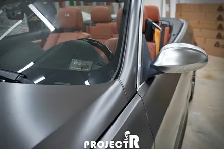 BMW 3시리즈 컨버터블 전체랩핑, 에이버리 사틴 바솔트 메탈릭 시공 in 부천랩핑 프로젝트알 / 부천 원미구 상동