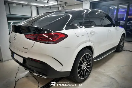 벤츠 GLE 400d 투톤랩핑, 상판 3M2080 유광블랙 부분 랩핑 시공, 부천 프로젝트알 / 부천 원미구 상동