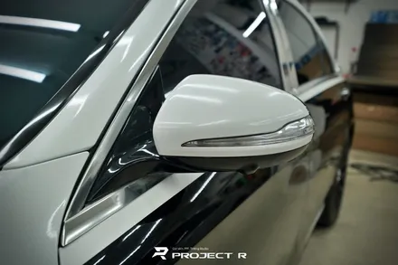 벤츠 S클래스 마이바흐 S650 투톤 랩핑, 상단 에이버리 유광 실버 메탈릭 시공, 부천랩핑 프로젝트알 / 부천 원미구 상동