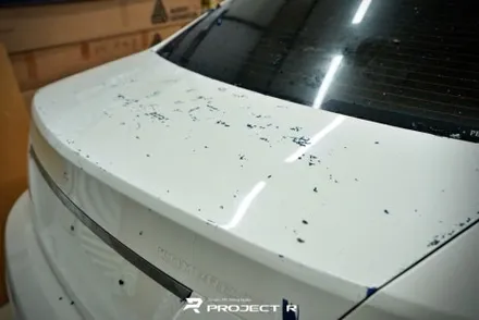 벤츠 C클래스 전체 랩핑 재시공, 에이버리 사틴그레이 시공, 부천랩핑 프로젝트알 / 부천 원미구 상동
