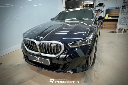 BMW 5시리즈 530i 전면 열차단 썬팅, 글라스틴트 선셋 윈도 틴팅 부천 프로젝트알 / 부천 원미구 상동