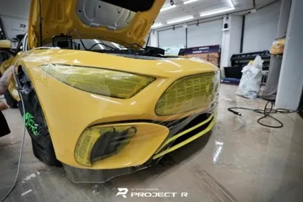 벤츠 SL63 AMG 스텍 윈드쉴드, UPPF 전체 PPF 및 카본PPF, 부천 프로젝트알 / 부천 원미구 상동