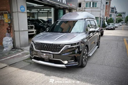 카니발 하이리무진 고광택 투톤 랩핑, 비닐프로그 리퀴드크롬 시공, 부천랩핑은 프로젝트알 / 부천 원미구 상동