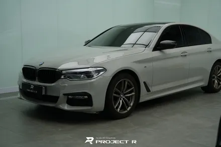 BMW 5시리즈 530i 전체 랩핑 재시공, 비닐프로그 고광택 게인스보로 그레이, 부천 프로젝트알 / 부천 원미구 상동