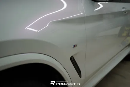 BMW iX3 전체 랩핑 비닐프로그 고광택 글로시 화이트 퍼플 시공 / 프로젝트알 / 부천 원미구 상동