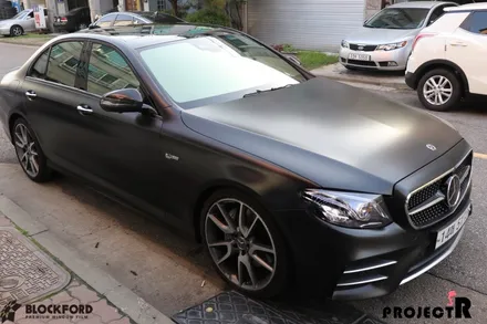 부천썬팅전문 벤츠 E43 amg 블락포디 샴페인골드 시공 / 부천 원미구 상동