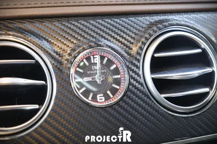 벤츠 S클래스 실내 카본 랩핑, 부분 포인트 랩핑 및 IWC 아날로그 시계 교환 작업 by 프로젝트R / 부천 원미구 상동