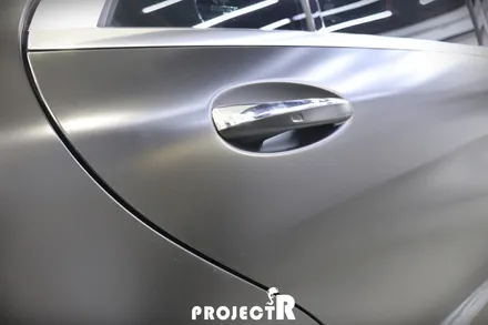 벤츠 S클래스 S65 AMG 전체 랩핑, 에이버리 사틴블랙으로 스타일 바꿔주기 / 부천 원미구 상동