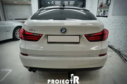 BMW 5GT 루프스킨 및 사이드미러 도어핸들 유광블랙 부분 포인트 랩핑 by 프로젝트알 / 부천 원미구 상동