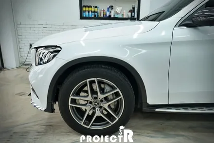 벤츠 GLC 220d 에이버리 유광 화이트 전체 랩핑, 부천 상동 자동차래핑 프로젝트R / 부천 원미구 상동