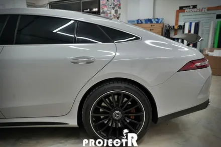 벤츠 GT43 AMG 전체 랩핑, 에이버리 유광 그레이 크레용 랩핑 by 부천 프로젝트알 / 부천 원미구 상동