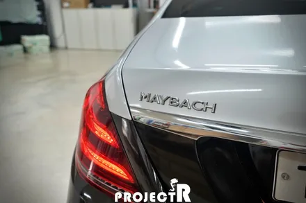 벤츠 S500 듀오톤 랩핑, 에이버리 유광블랙 실버 메탈릭 투톤 전체 랩핑, 부천 프로젝트알 / 부천 원미구 상동