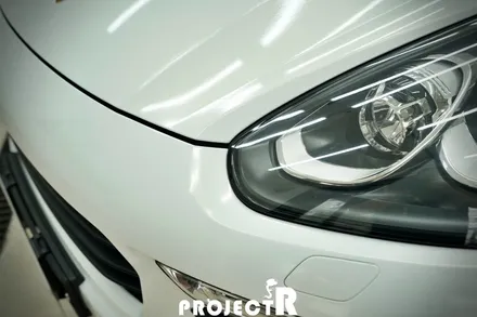 포르쉐 카이엔 전체 랩핑 재시공, 3M 화이트 골드 스파클 자동차 래핑, 부천 프로젝트알 / 부천 원미구 상동