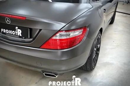 벤츠 SLK 350 전체 랩핑, 에이버리 사틴 바솔트 메탈릭  시공 in 부천 프로젝트알 / 부천 원미구 상동