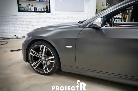 BMW 3시리즈 컨버터블 전체랩핑, 에이버리 사틴 바솔트 메탈릭 시공 in 부천랩핑 프로젝트알 / 부천 원미구 상동