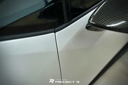 람보르기니 우라칸 전체 랩핑, 에이버리 사틴 화이트펄 시공, 부천랩핑 프로젝트알 / 부천 원미구 상동