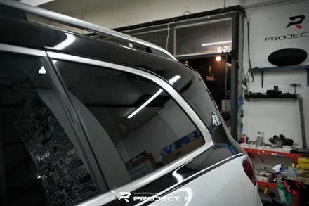 벤츠 마이바흐 GLS600 듀오톤 투톤랩핑, 상단 3M2080 유광블랙 시공, 부천랩핑 프로젝트알 / 부천 원미구 상동