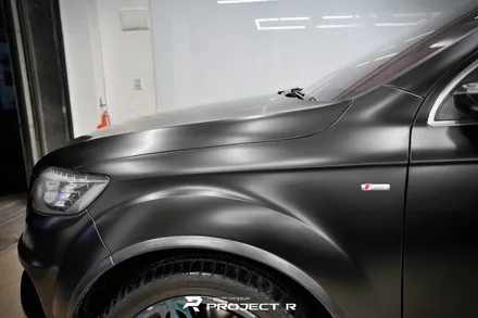 아우디 Q7 전체 랩핑, 3M2080 사틴블랙 재시공, 부천랩핑 프로젝트알 / 부천 원미구 상동